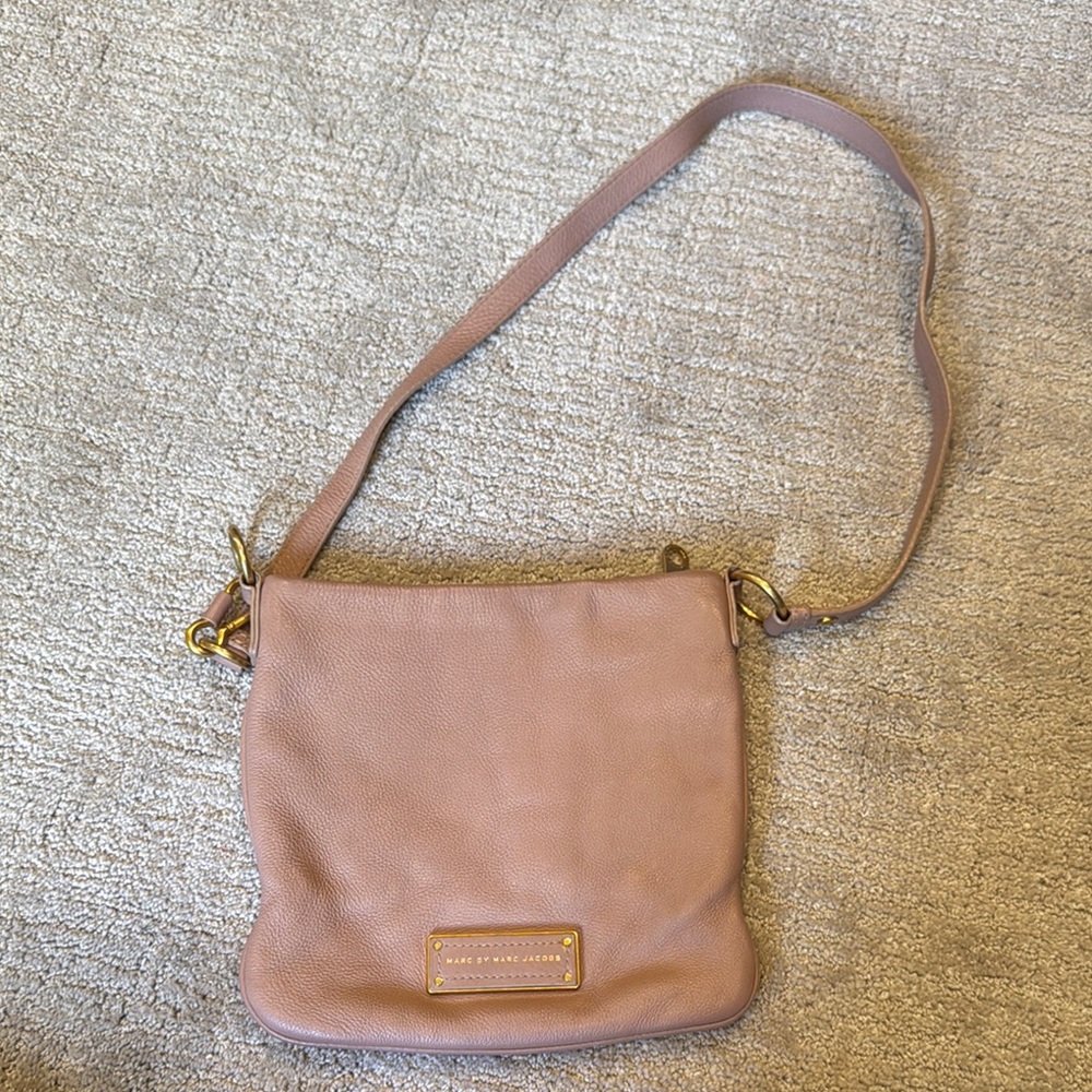Marc by Marc Jacobs Blush Pink Leather Crossbody Bag
